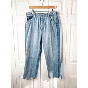 DL1961 Jerry High Rise Vintage Straight Two-Tone Denim Jeans Women's Size 32